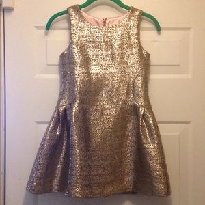 Cat & Jack gold dress